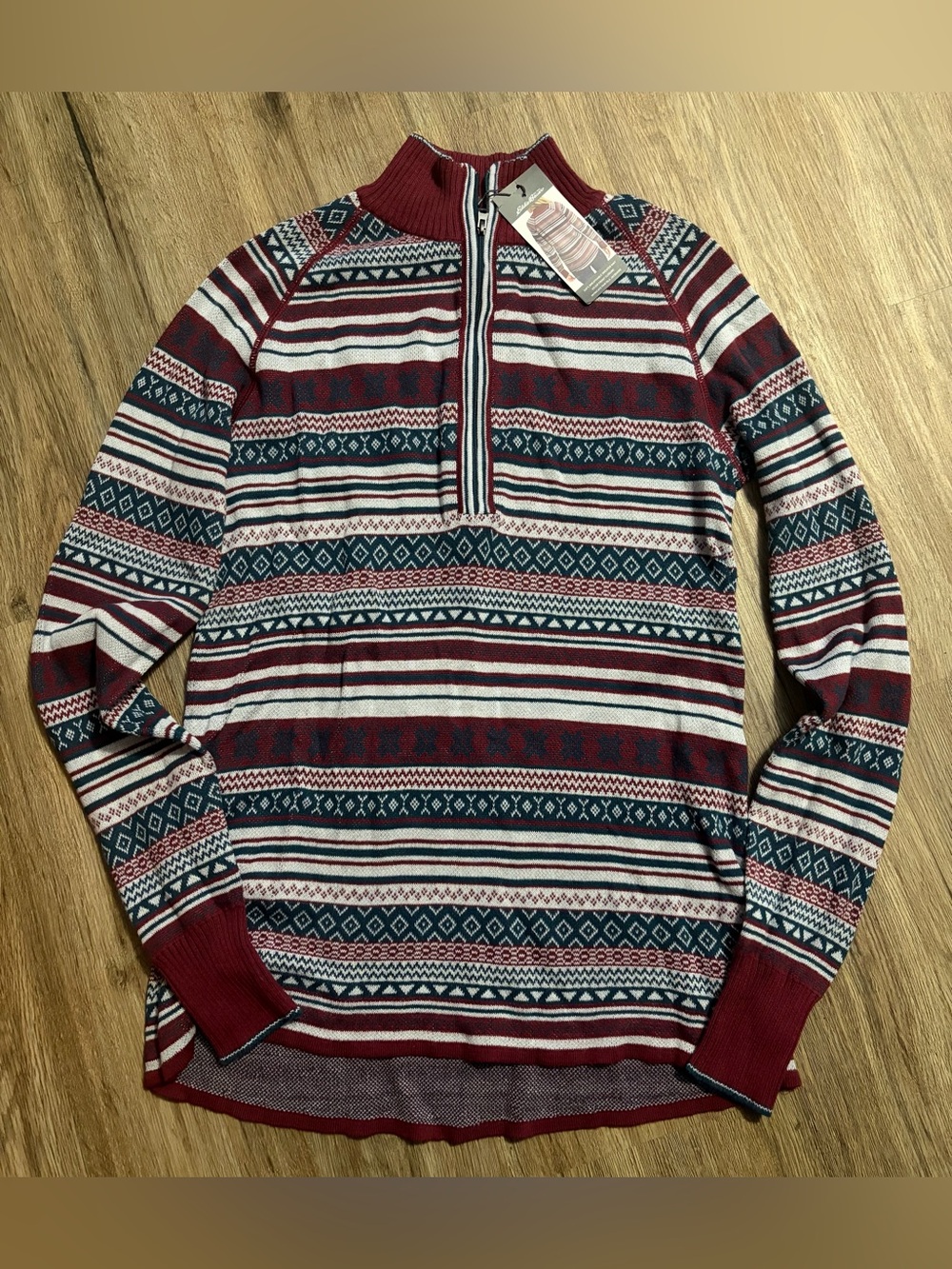 Eddie Bauer - Half-Zip Fair Isle Sweater - Size
Small